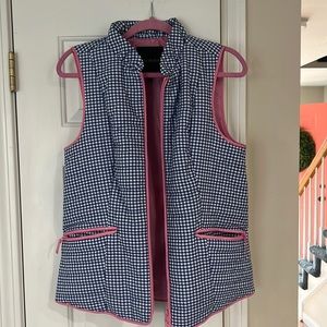 Womens size M Talbots light weight check Vest